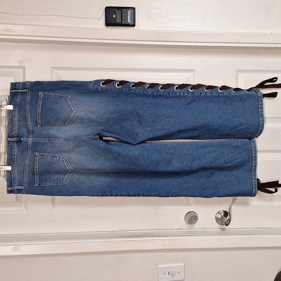 Driftwood Stretch Denim Lacey Straight Leg Jeans Women 33 New NWT - Picture 9 of 9